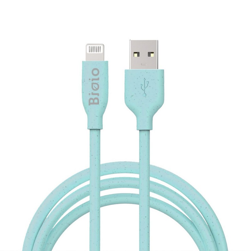 Καλώδιο Bioio USB to Lightning USB 2.4A 1m Blue