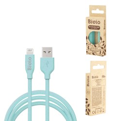Καλώδιο Bioio USB to Lightning USB 2.4A 1m Blue