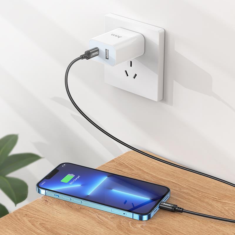 Καλώδιο Data Hoco Charging CableType-C to Lightning  X91 3m Black