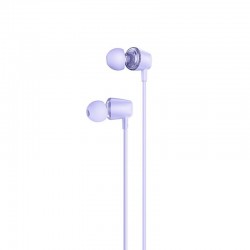 Ακουστικά Handsfree Earphones Hoco M107 In-ear Jack 3.5mm Purple
