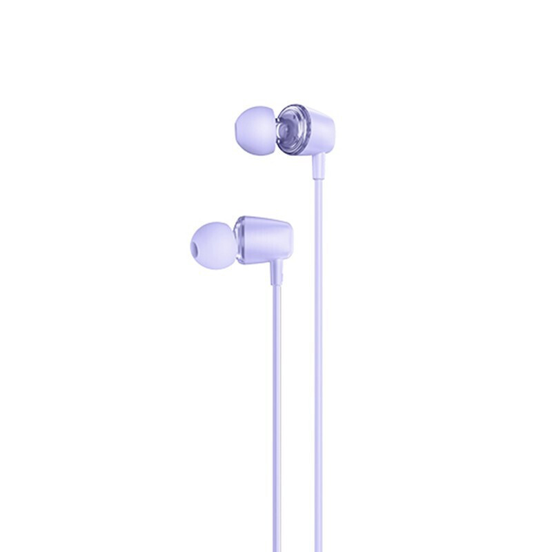 Ακουστικά Handsfree Earphones Hoco M107 In-ear Jack 3.5mm Purple