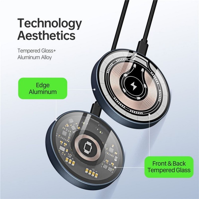 Ασύρματος Φορτιστής Duzzona W13 Magnetic Wireless Charger 15W Black Ασύρματος Φορτιστής Duzzona W13 Magnetic Wireless Charger 15W Black