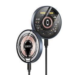 Ασύρματος Φορτιστής Duzzona W13 Magnetic Wireless Charger 15W Black Ασύρματος Φορτιστής Duzzona W13 Magnetic Wireless Charger 15W Black