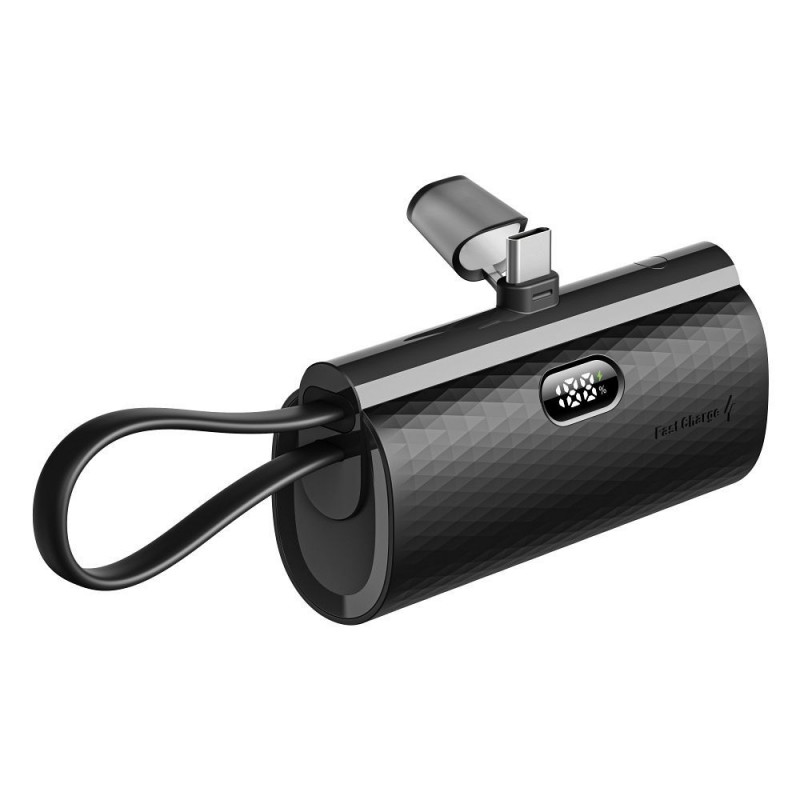 Εξωτερική Μπαταρία FORCELL F-ENERGY Power Plug F5K3 Powerbank Type C 5000mAh 20W Black Εξωτερική Μπαταρία FORCELL F-ENERGY Power Plug F5K3 Powerbank Type C 5000mAh 20W Black