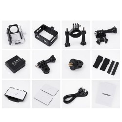 Action Camera Sports Hoco with Digital Displays 1.3" + 2" Anti-Shake IPS 4K DV102 Black