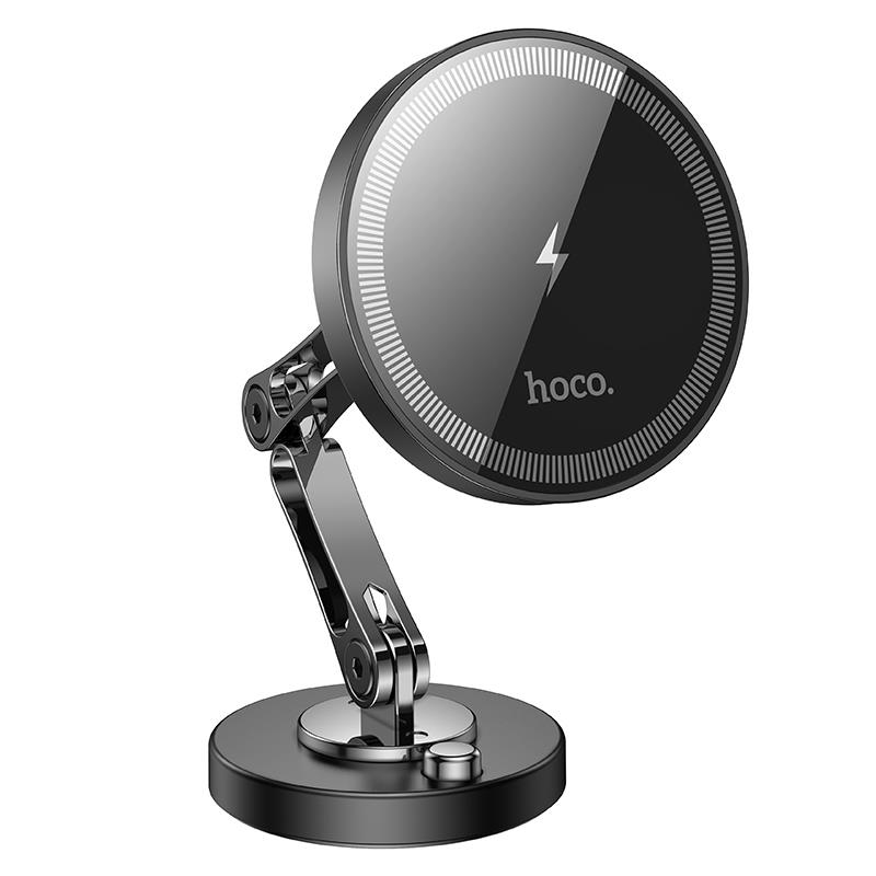 Βάση Αυτοκινήτου Hoco HW26 Jacques Metal Dashboard Car Holder Black