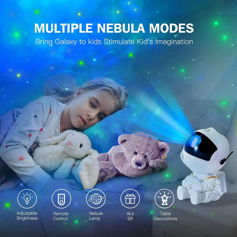 Διακοσμητικό Παιδικό Φωτιστικό XO CF4 mini Led Projector με Προβολή Αστεριών White Διακοσμητικό Παιδικό Φωτιστικό XO CF4 mini Led Projector με Προβολή Αστεριών White