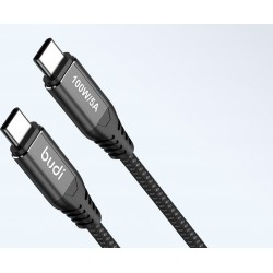 Καλώδιο Budi Type-C to Type-C 100W 3m Black Καλώδιο Budi Type-C to Type-C 100W 3m Black