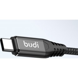 Καλώδιο Budi Type-C to Type-C 100W 3m Black Καλώδιο Budi Type-C to Type-C 100W 3m Black