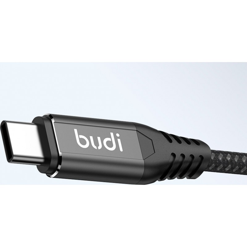 Καλώδιο Budi Type-C to Type-C 100W 3m Black Καλώδιο Budi Type-C to Type-C 100W 3m Black