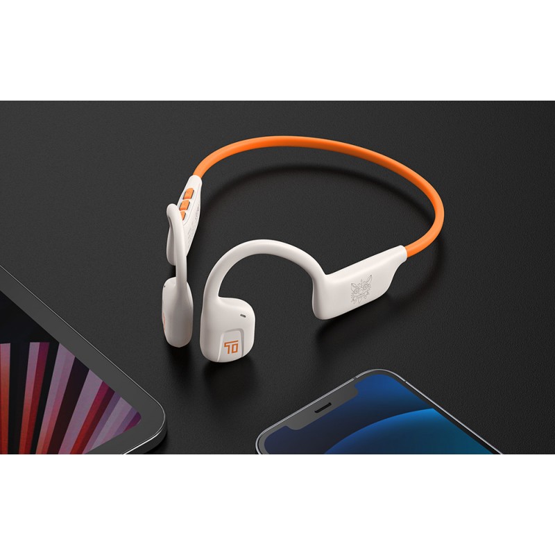 Ακουστικά Bluetooth Onikuma TWS T37 Bone Conduction Headphones White / Orange