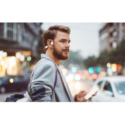 Ακουστικά Bluetooth Onikuma TWS T37 Bone Conduction Headphones White / Orange