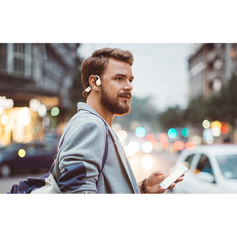 Ακουστικά Bluetooth Onikuma TWS T37 Bone Conduction Headphones White / Orange