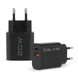 Φορτιστής BLavec Wall Charger BC2 Type-C & USB 20W Black
