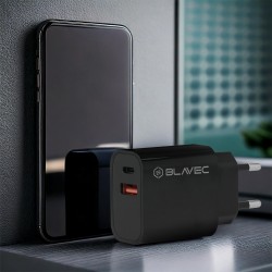 Φορτιστής BLavec Wall Charger BC2 Type-C & USB 20W Black