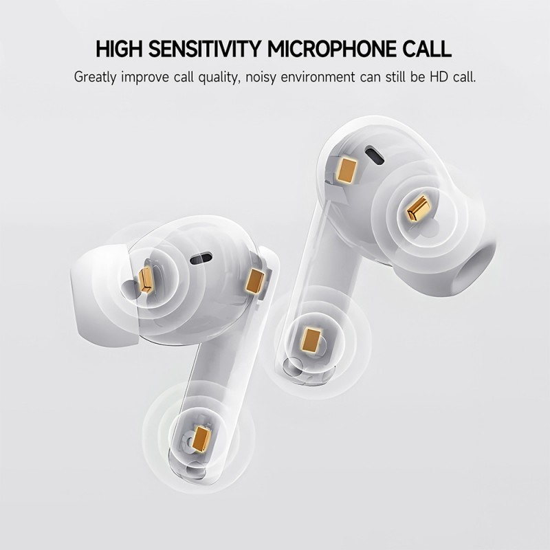 Ακουστικά Bluetooth Blavec TWS Earphones BW01 (BW01-W) Pure White