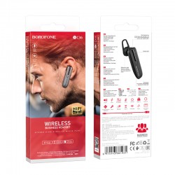 Ακουστικό Bluetooth Borofone Headset BC36 Lucky Black