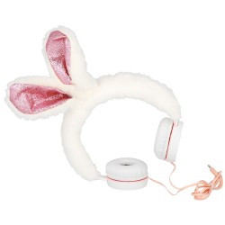 Ακουστικά Handsfree GJBY Plush Rabbit White