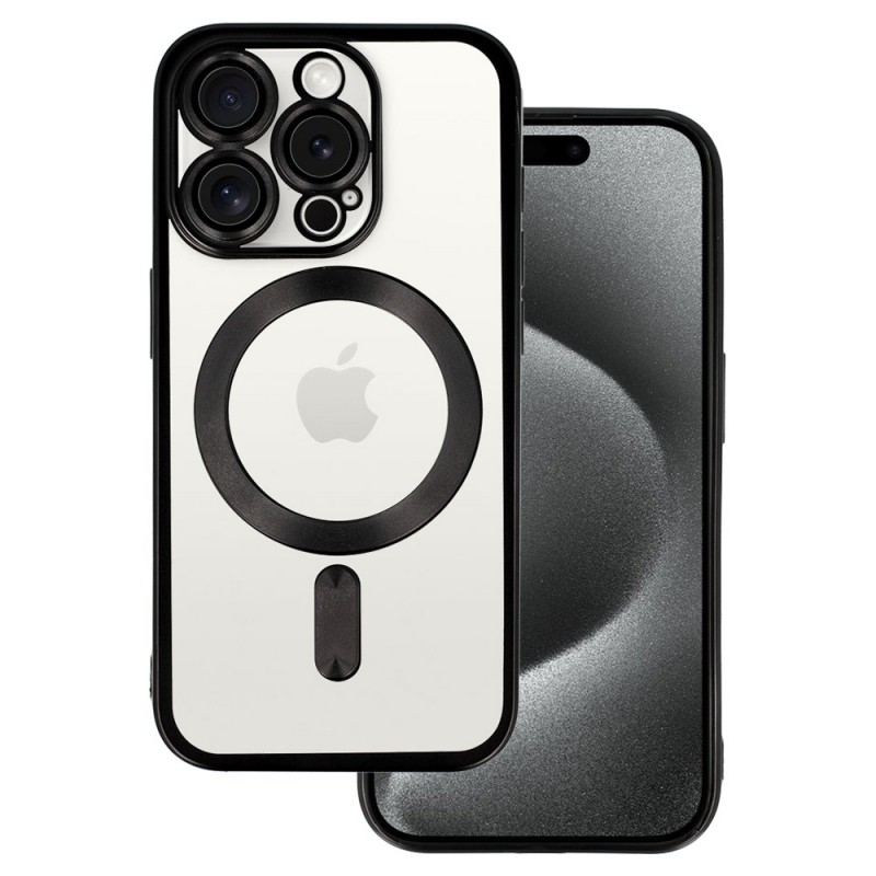 Θήκη Metallic with MagSafe Magnet Apple iPhone 12 Pro (6.1") Black