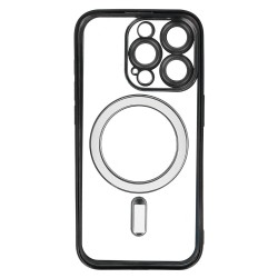 Θήκη Metallic with MagSafe Magnet Apple iPhone 12 Pro (6.1") Black