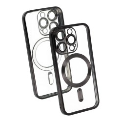 Θήκη Metallic with MagSafe Magnet Apple iPhone 12 Pro (6.1") Black