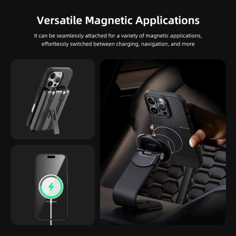 Θήκη Rock Ultra Thin Aramid Fiber Kevlar 600D Case Apple iPhone 16 Pro Max (6.7") Black