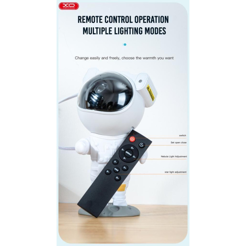 Διακοσμητικό Παιδικό Φωτιστικό XO CF1 mini Led Projector με Προβολή Αστεριών White Διακοσμητικό Παιδικό Φωτιστικό XO CF1 mini Led Projector με Προβολή Αστεριών White