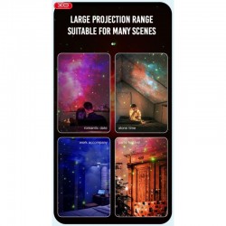Διακοσμητικό Παιδικό Φωτιστικό XO CF1 mini Led Projector με Προβολή Αστεριών White Διακοσμητικό Παιδικό Φωτιστικό XO CF1 mini Led Projector με Προβολή Αστεριών White