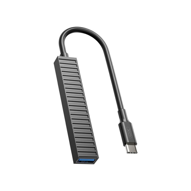 Αντάπτορας XO Hub 014B Plastic Portable 4in1 Docking Station Type-C Black