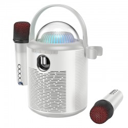 Φορητό Ηχείο Bluetooth HOCO Pearlesent + Ασύρματο Μικρόφωνο Karaoke Black (BS59) Black