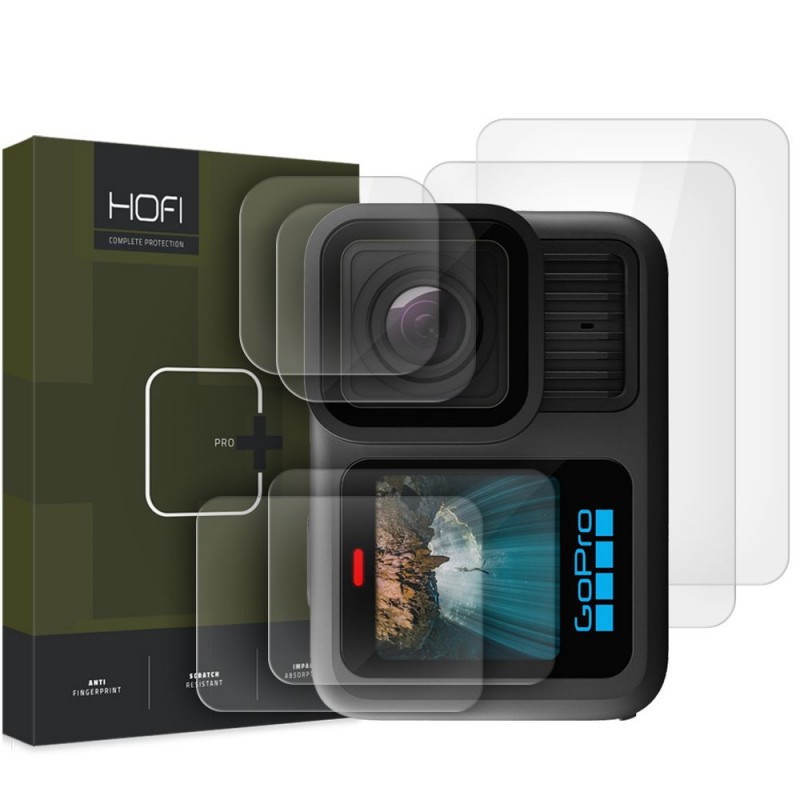 Γυαλί Προστασίας Hofi GoPro Hero 13 Tempered Glass Pro+ 9H 2-Pack AntiCrash / AntiShock Black (2τμχ)
