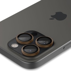 Γυαλί Προστασίας Spigen Optik.Tr Ez Fit Camera Lens Apple iPhone 16 Pro (6.1")/16 Pro Max (6.7") Desert Titanium (AGL08862)  (2τμχ)