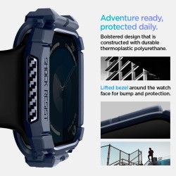 Θήκη Spigen Rugged Armor Apple Watch Series 10 (46mm) Navy Blue (ACS08599) Θήκη Spigen Rugged Armor Apple Watch Series 10 (46mm) Navy Blue (ACS08599)