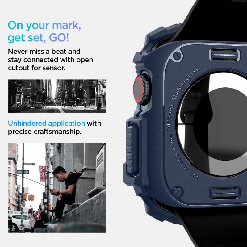 Θήκη Spigen Rugged Armor Apple Watch Series 10 (46mm) Navy Blue (ACS08599) Θήκη Spigen Rugged Armor Apple Watch Series 10 (46mm) Navy Blue (ACS08599)