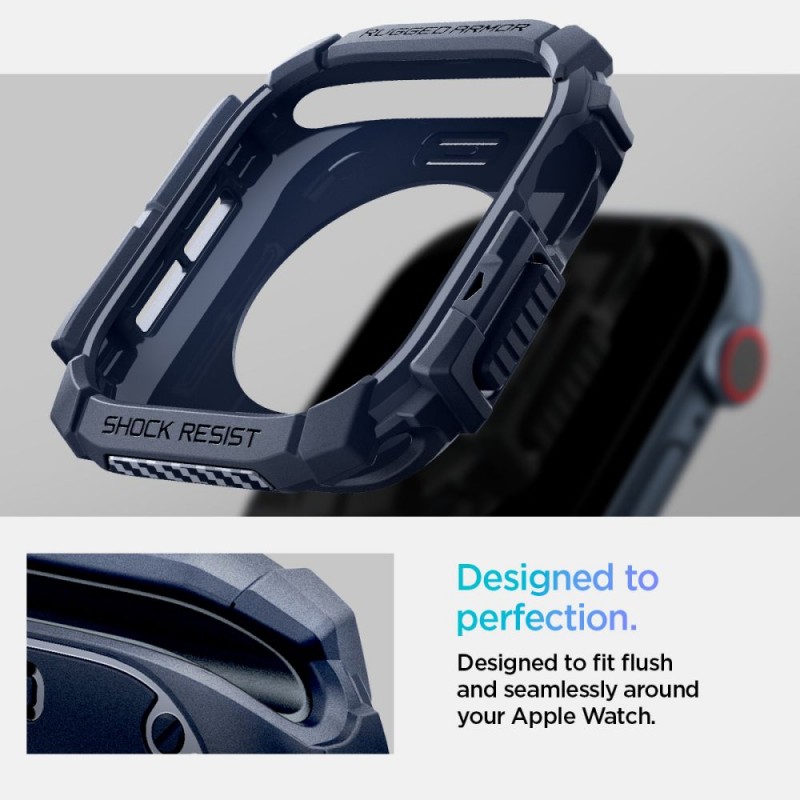Θήκη Spigen Rugged Armor Apple Watch Series 10 (46mm) Navy Blue (ACS08599) Θήκη Spigen Rugged Armor Apple Watch Series 10 (46mm) Navy Blue (ACS08599)
