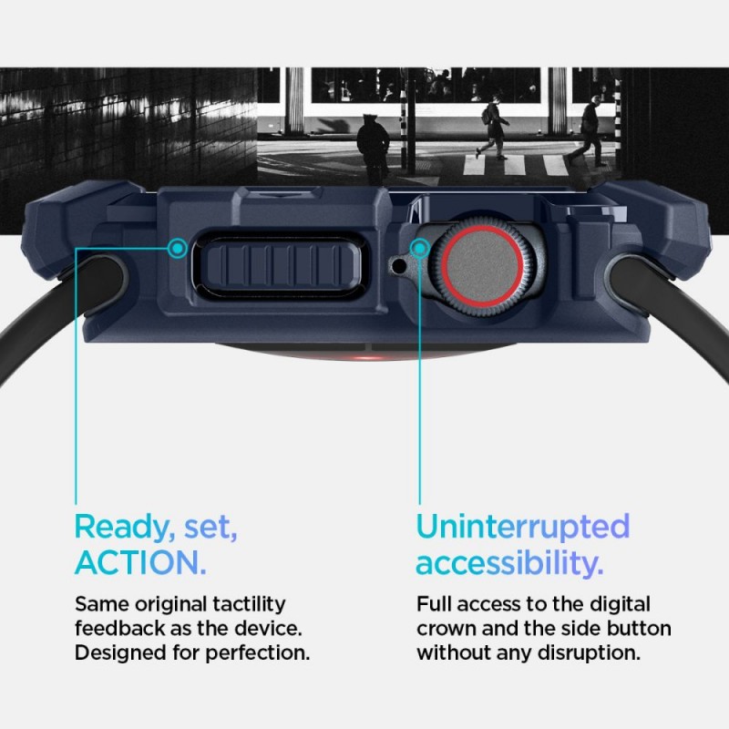 Θήκη Spigen Rugged Armor Apple Watch Series 10 (46mm) Navy Blue (ACS08599) Θήκη Spigen Rugged Armor Apple Watch Series 10 (46mm) Navy Blue (ACS08599)
