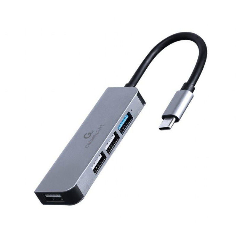 Αντάπτορας Gembird USB3 Hub  USB 3.0 & 3xUSB 2.0 Silver