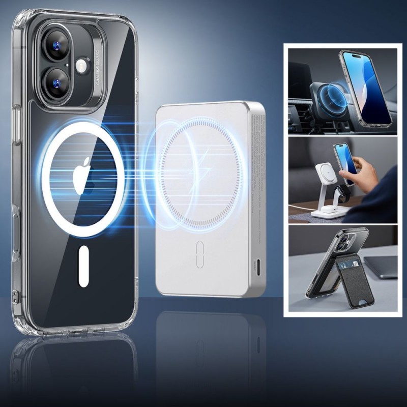 Θήκη ESR Classic Hybrid Halolock Magsafe & Tempered Glass Apple iPhone 16 Plus (6.7") Clear