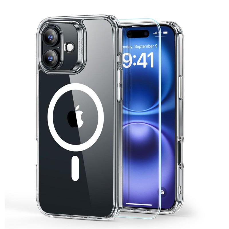 Θήκη ESR Classic Hybrid Halolock Magsafe & Tempered Glass Apple iPhone 16 Plus (6.7") Clear