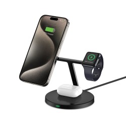 Ασύρματος Φορτιστής Tech-Protect A35 QI15W Magnetic Magsafe 3in1 Wireless Charger Black Ασύρματος Φορτιστής Tech-Protect A35 QI15W Magnetic Magsafe 3in1 Wireless Charger Black