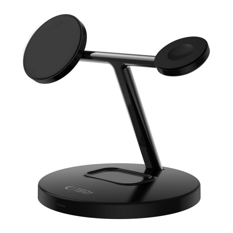 Ασύρματος Φορτιστής Tech-Protect A35 QI15W Magnetic Magsafe 3in1 Wireless Charger Black Ασύρματος Φορτιστής Tech-Protect A35 QI15W Magnetic Magsafe 3in1 Wireless Charger Black