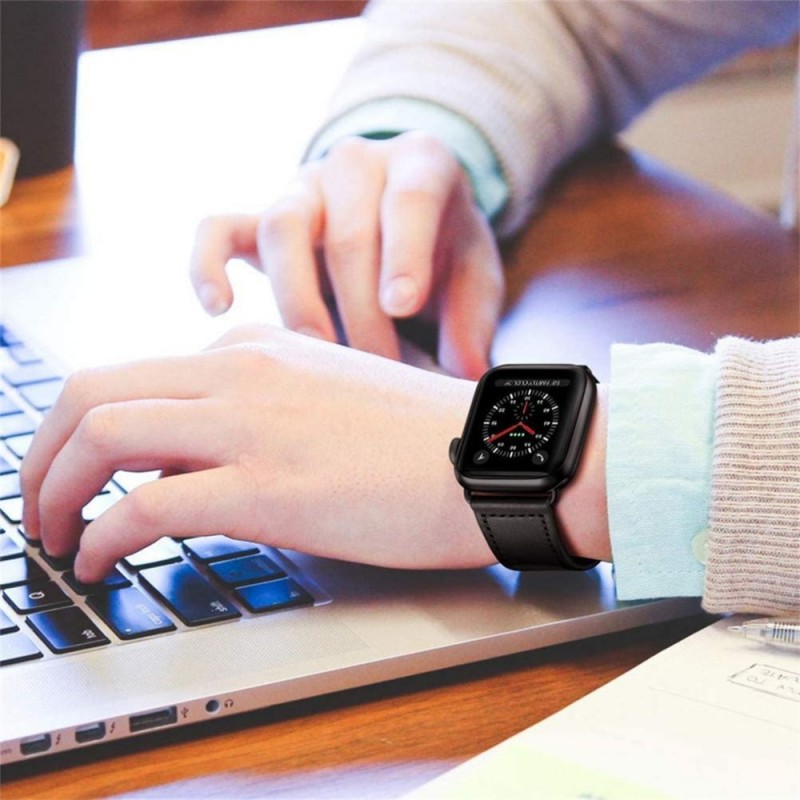 Ανταλλακτικό λουράκι Tech-Protect Leatherfit Samsung Galaxy Watch Ultra (47mm) Black Ανταλλακτικό λουράκι Tech-Protect Leatherfit Samsung Galaxy Watch Ultra (47mm) Black