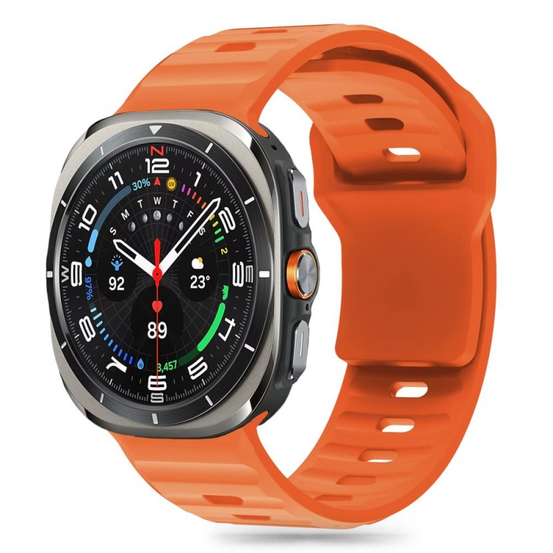 Ανταλλακτικό λουράκι Tech-Protect Silicone Line Samsung Galaxy Watch Ultra (47mm) Orange