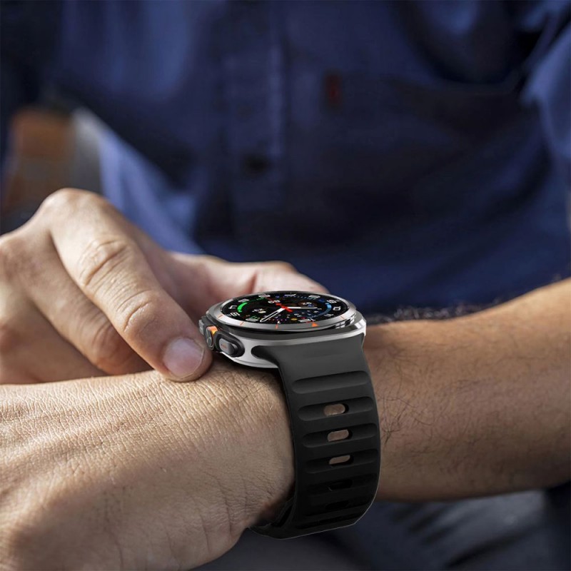 Ανταλλακτικό λουράκι Tech-Protect Silicone Line Samsung Galaxy Watch Ultra (47mm) Orange