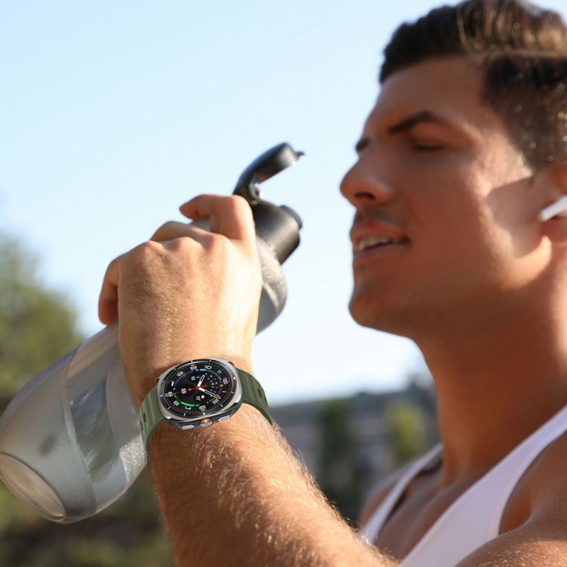 Ανταλλακτικό λουράκι Tech-Protect Silicone Line Samsung Galaxy Watch Ultra (47mm) Orange