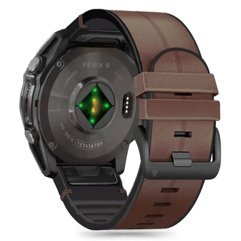 Ανταλλακτικό λουράκι Tech- Protect Silicone PU Garmin Fenix 3/5x/3HR/5X Plus/6x/6x Pro/7x Brown (26mm)