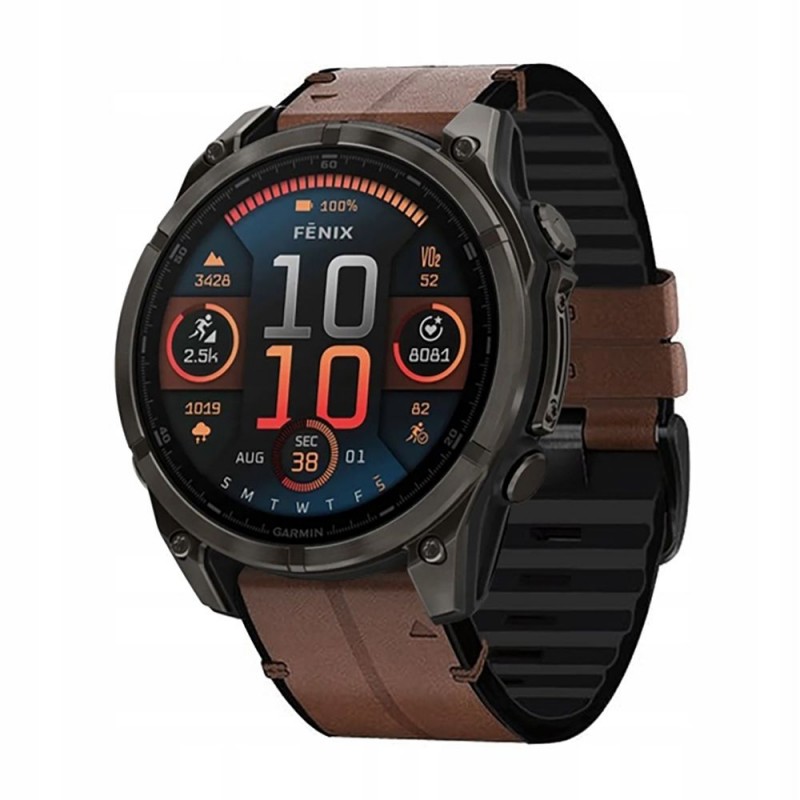 Ανταλλακτικό λουράκι Tech- Protect Silicone PU Garmin Fenix 3/5x/3HR/5X Plus/6x/6x Pro/7x Brown (26mm)