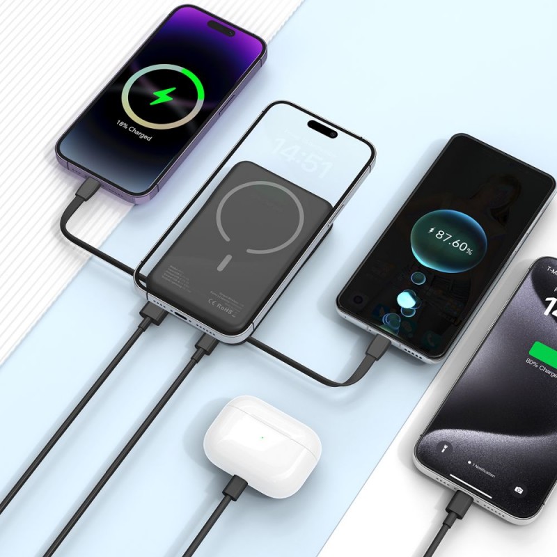 Εξωτερική Μπαταρία Tech-Protect PB31 Lifemag Magsafe PowerBank 10000mAh Black