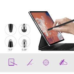 Γραφίδα Tech-Protect USP100 4-Tip Touch Stylus Pen Violet / Pink