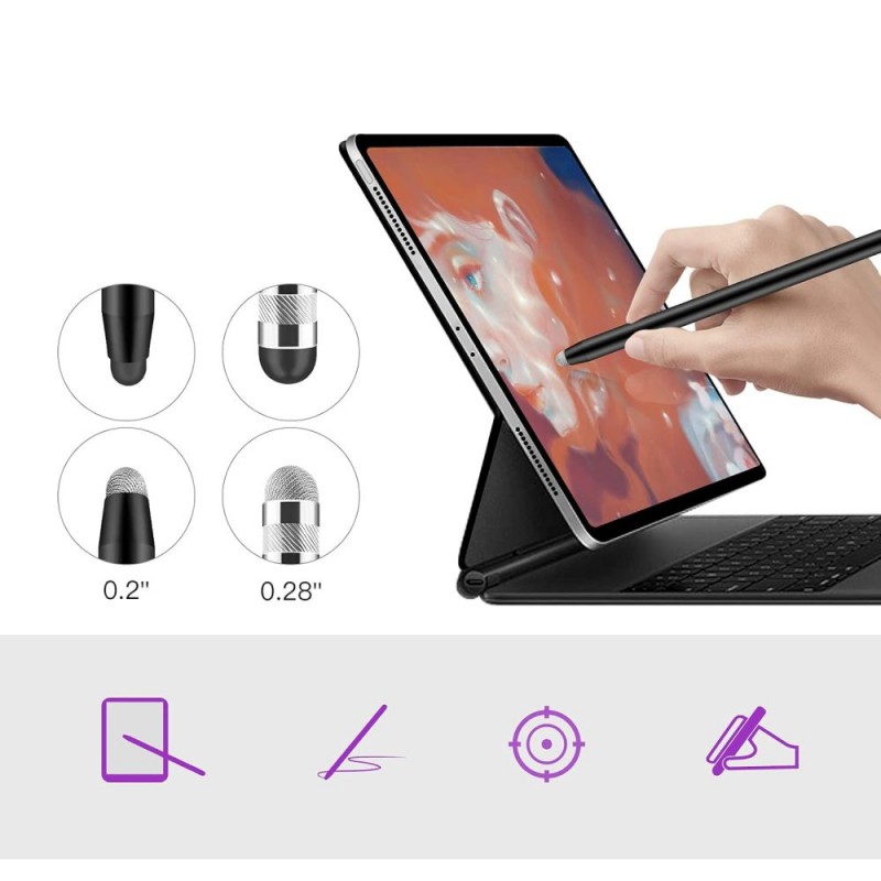 Γραφίδα Tech-Protect USP100 4-Tip Touch Stylus Pen Violet / Pink
